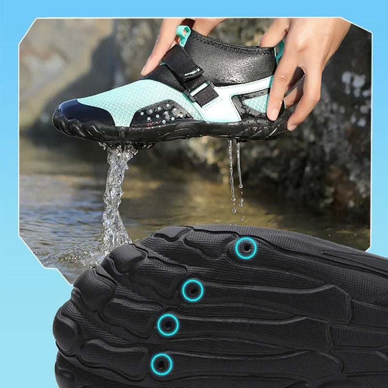 Barefoot Aqua Shoes — Drainage Sole, Quick-Dry
