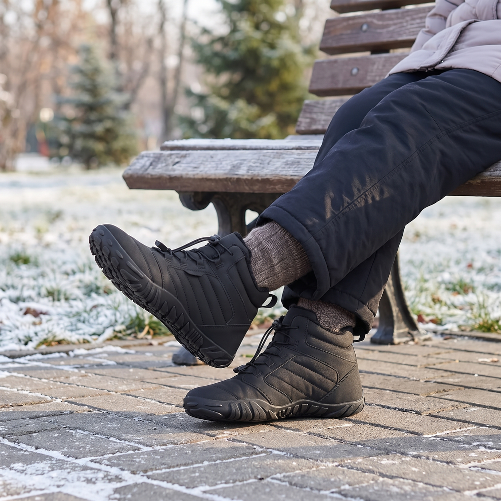 Waterproof Barefoot Boots — Thermal Lined, Wide Toe Box