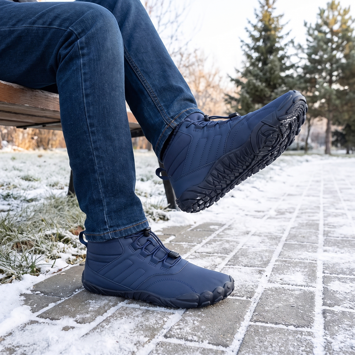 Barefoot Snow Boots — Fleece-Lined Ankle Boot, Wide Toe Box — image 4