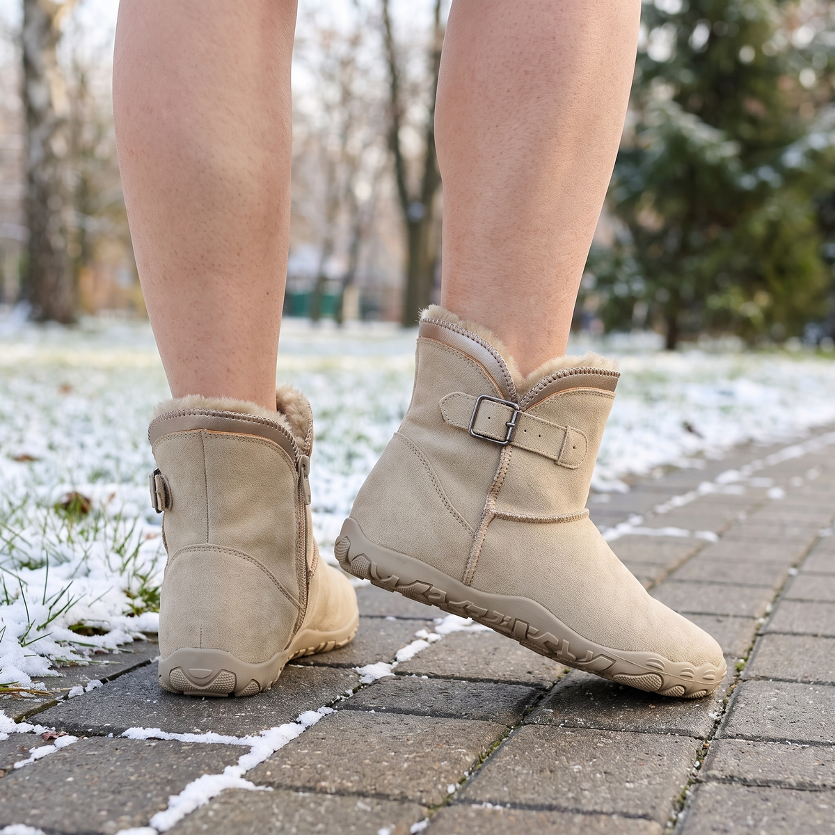Barefoot Ankle Boots — Plush-Lined Winter Boot, Wide Toe Box — image 5