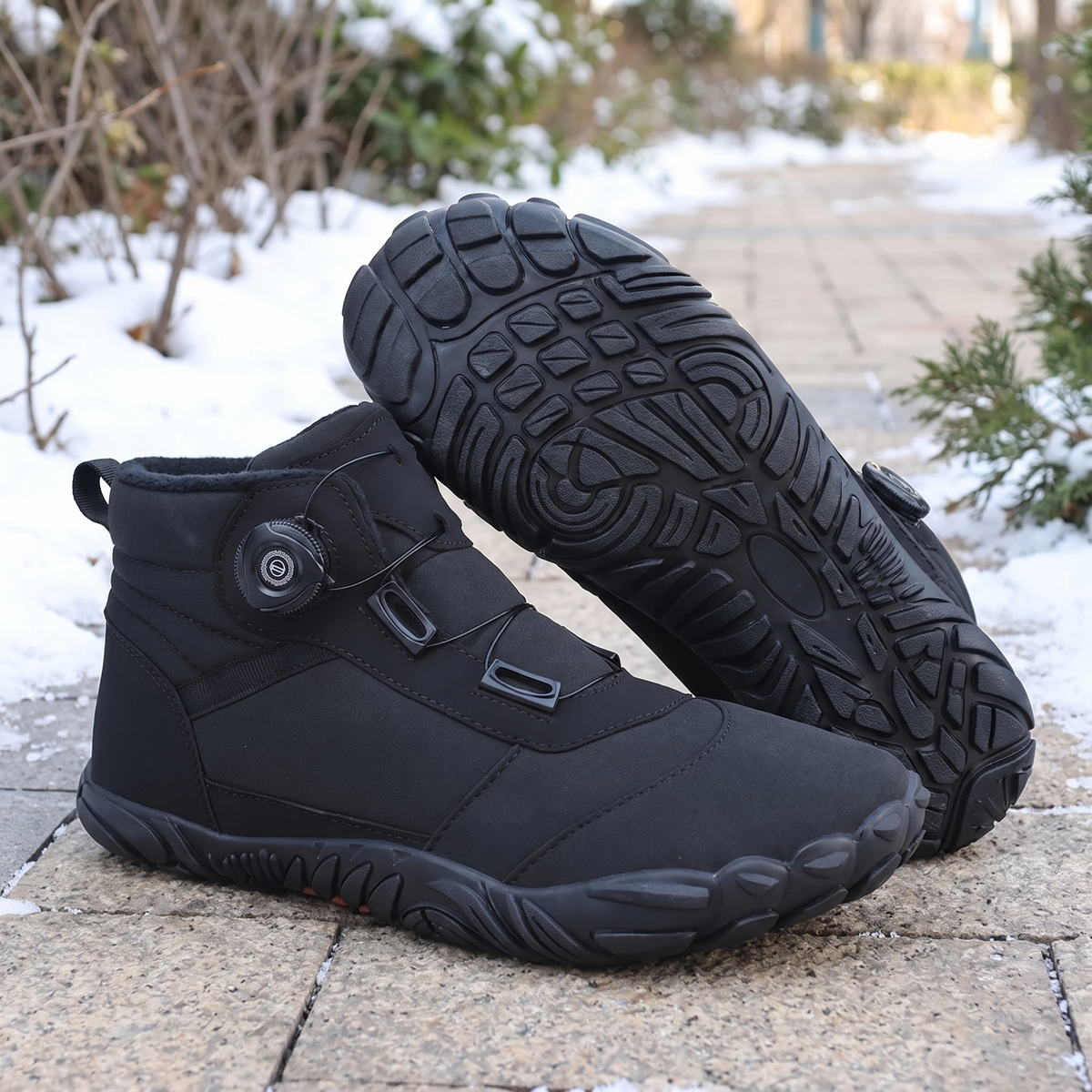 Waterproof Barefoot Snow Boots — Fur-Lined, Wide Toe Box — image 2