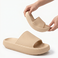 Timmy Unisex Lightweight EVA Cushion Slides | Soft Everyday Comfort Beige