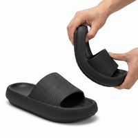 Timmy Unisex Lightweight EVA Cushion Slides | Soft Everyday Comfort Black