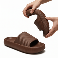 Timmy Unisex Lightweight EVA Cushion Slides | Soft Everyday Comfort Brown