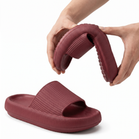 Timmy Unisex Lightweight EVA Cushion Slides | Soft Everyday Comfort Burgundy