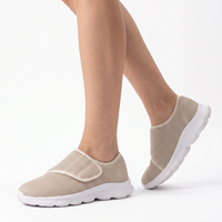 Uyi Pro Cushioned Walking Shoes | Soft Support for Long Shifts Beige