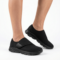 Uyi Pro Cushioned Walking Shoes | Soft Support for Long Shifts All Black